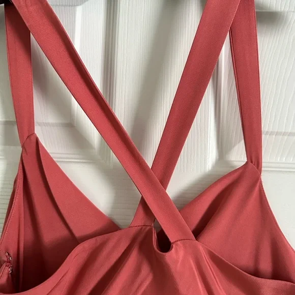 J Crew cowl neck, cross back dress - Picture 3 of 4